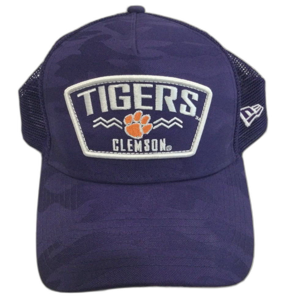 New Era Cap Hat Unisex Snapback Color Blue Clemson Tigers 9Forty Truckers Cap